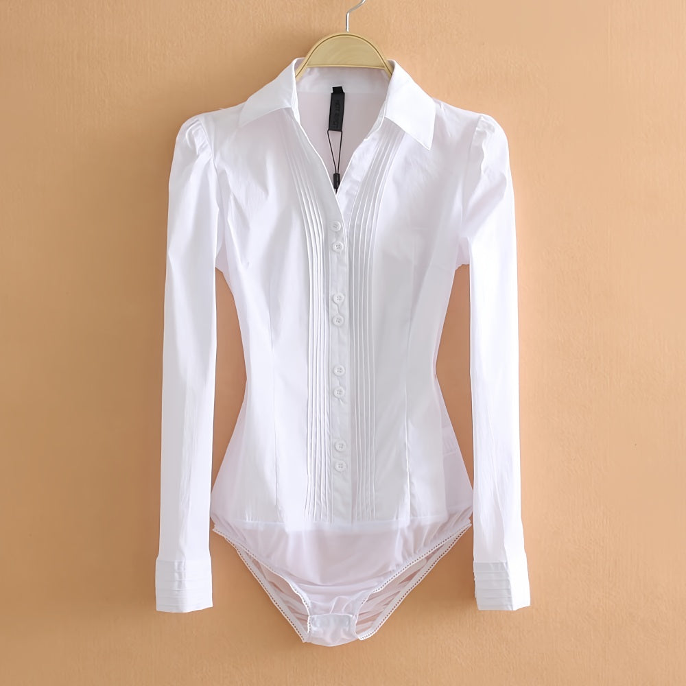 Harper Dale Women's Long Sleeve Tailored Bodysuit