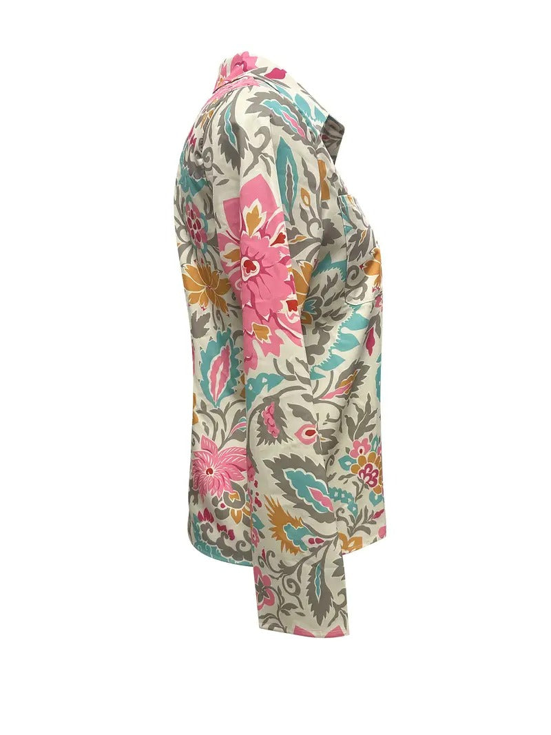 Boho Blossom Button-Up Shirt