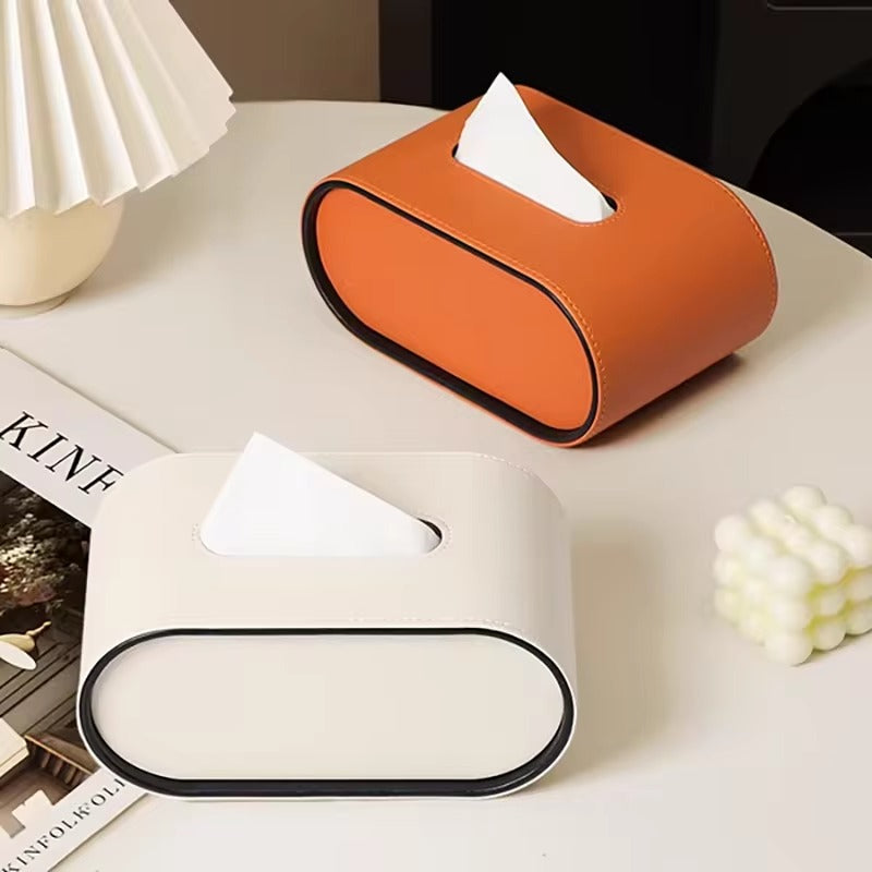 Harper Dale Leather Tissue Box