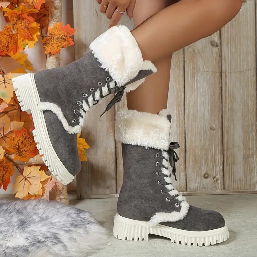 Frost Whisperer: Women's Plush-Lined Winter Boots