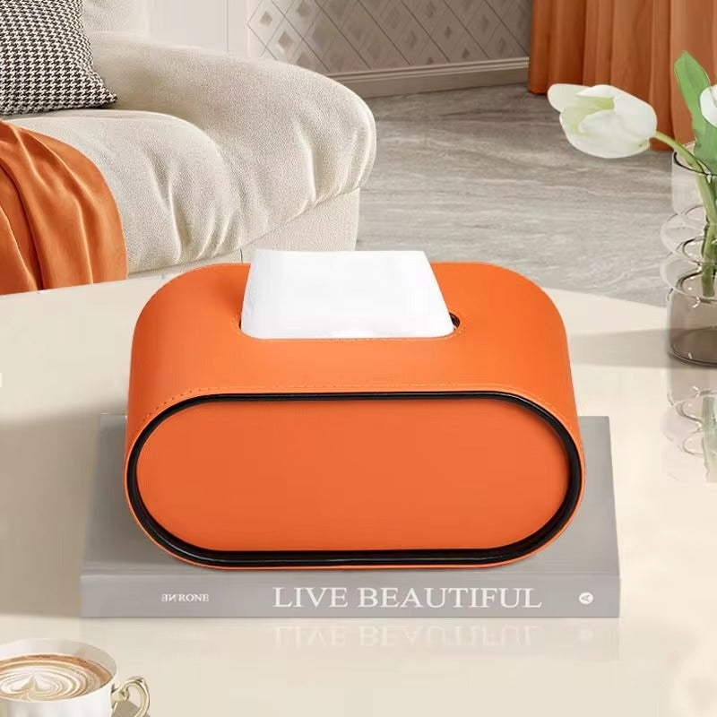 Harper Dale Leather Tissue Box