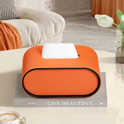 Harper Dale Leather Tissue Box