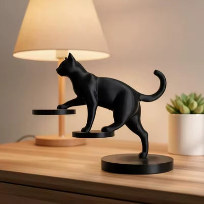 Grace in Motion – Contemporary Balancing Cat Decor