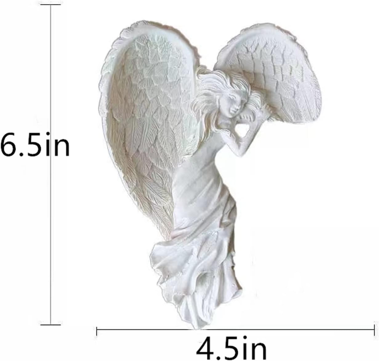 Heaven's Gatekeepers: Resin-Crafted Angel Wing Door Ornaments