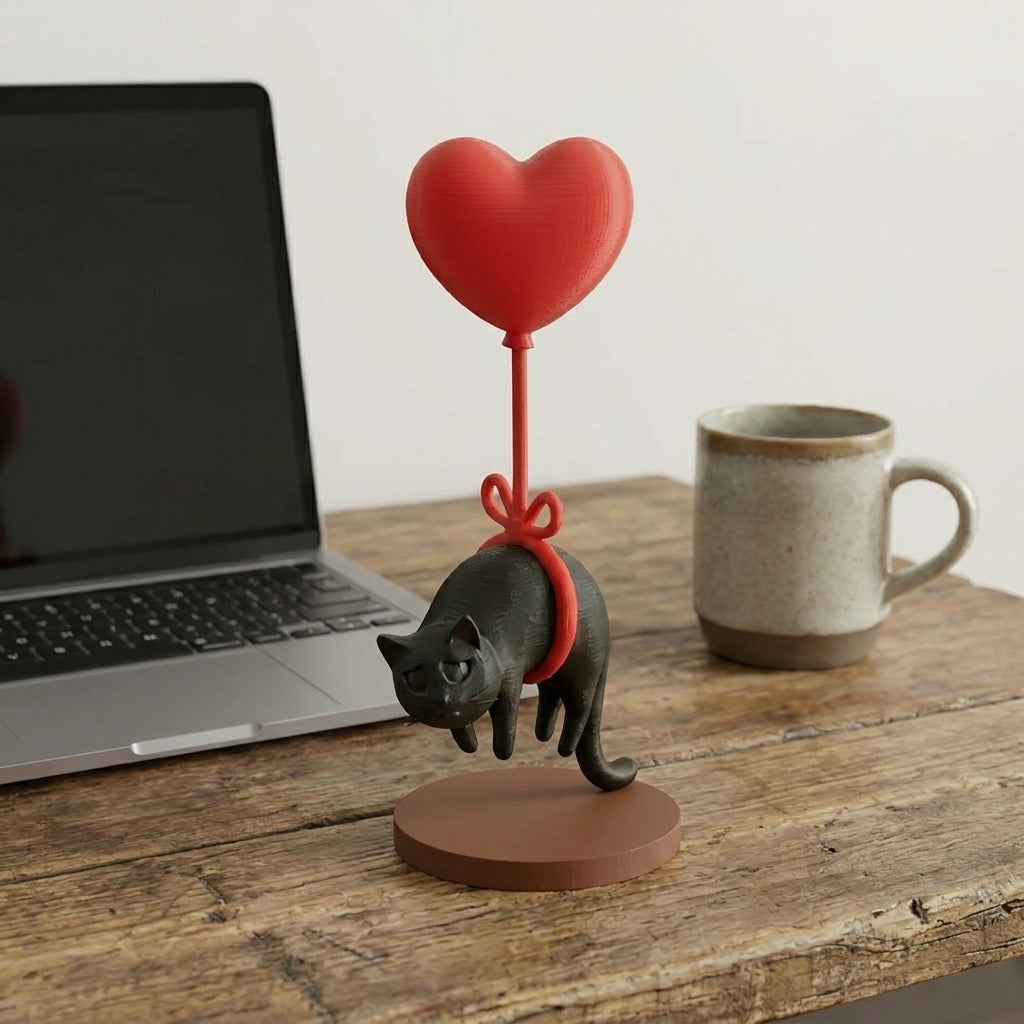 Love on a String – Floating Cat Ornament