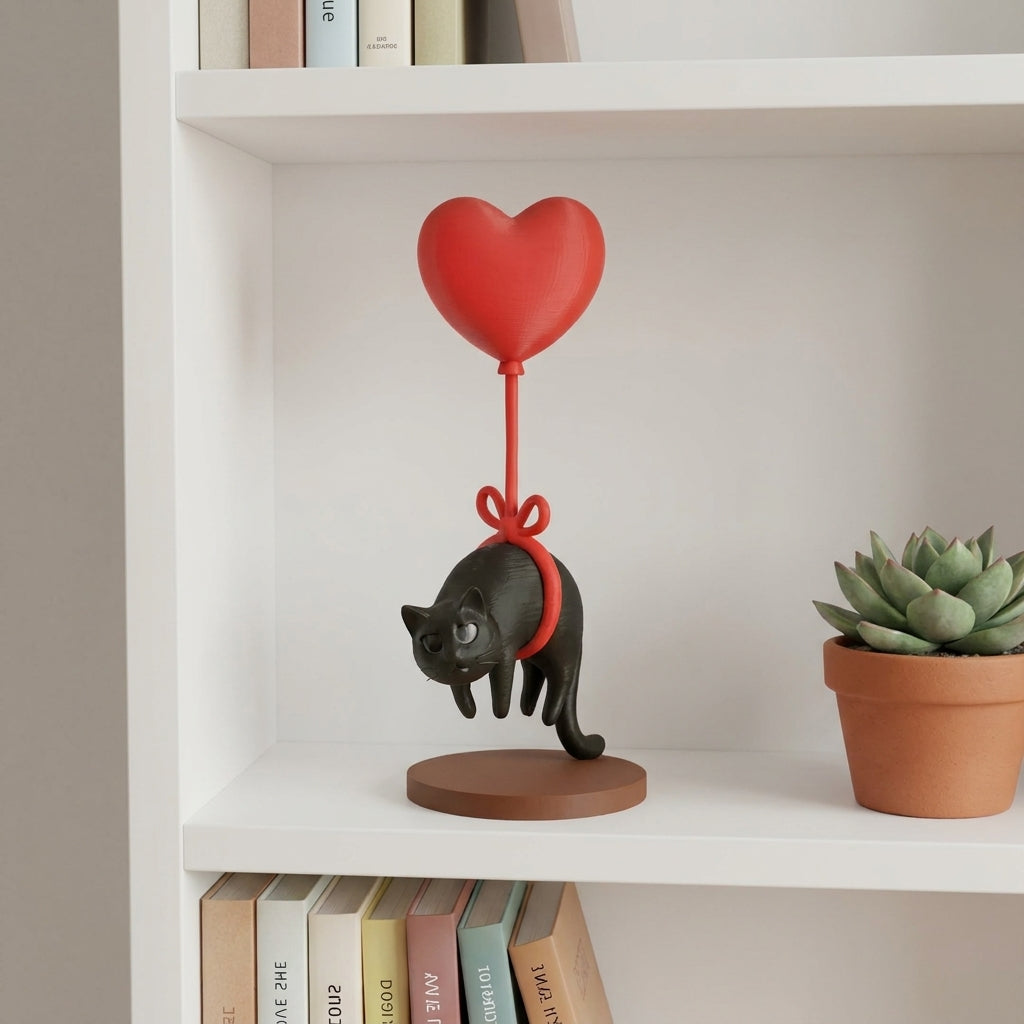 Love on a String – Floating Cat Ornament