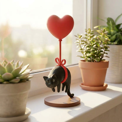 Love on a String – Floating Cat Ornament