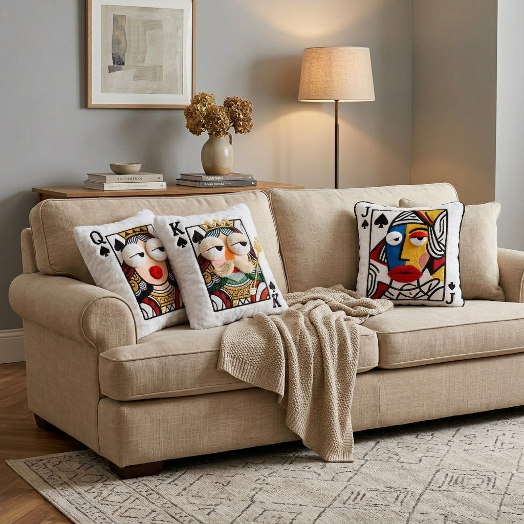 Royal Flush – Plush Playing Card Throw Pillow