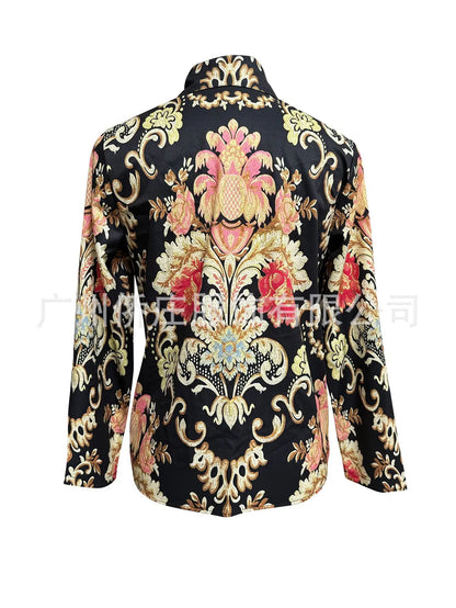 Boho Blossom Button-Up Shirt