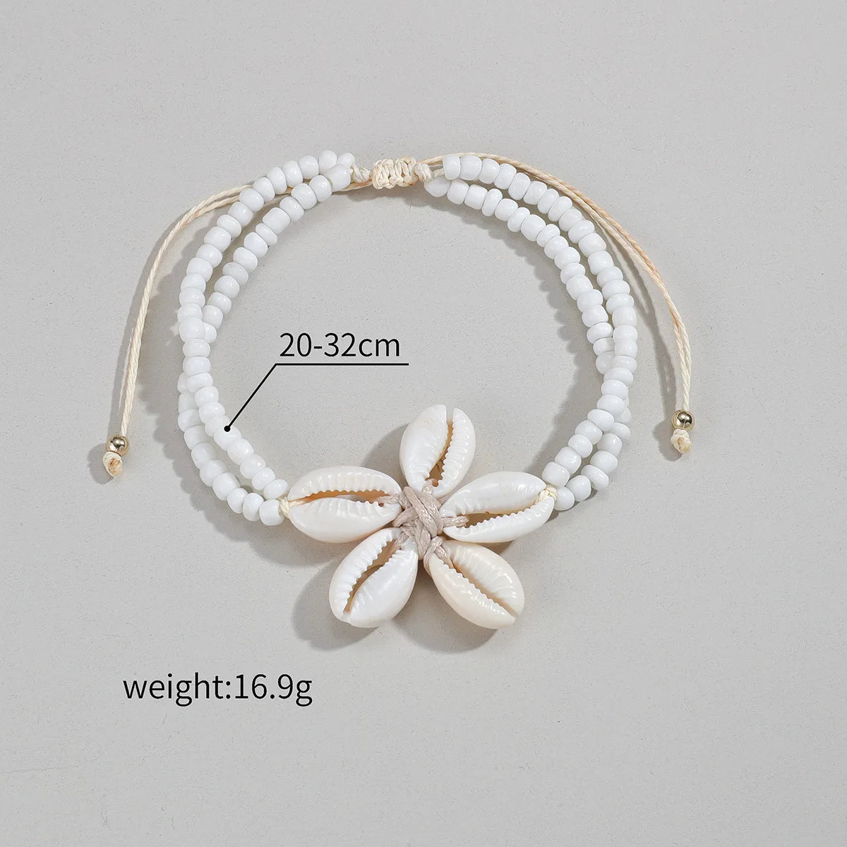 Ocean Bloom – Coastal Shell Anklet