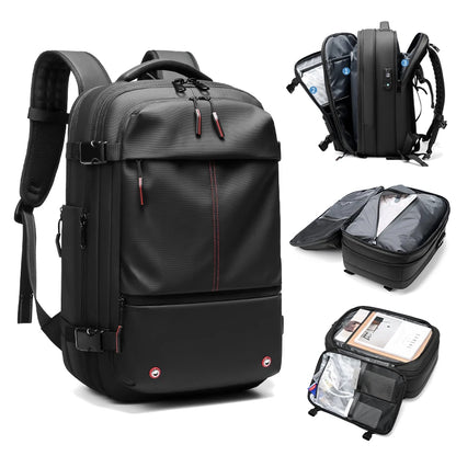 Travel Backpack with Expandable Vacuum Compression & Laptop Compartment