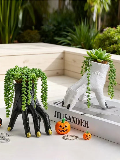 The Midnight Manicure - Spooky Hand Planters for Plant Lovers