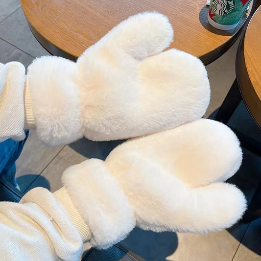 Winter Whisper Fluffy Gloves