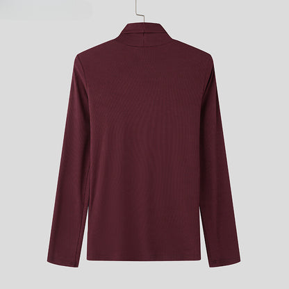 Men's Long Sleeve Sweater with Side Button Detail