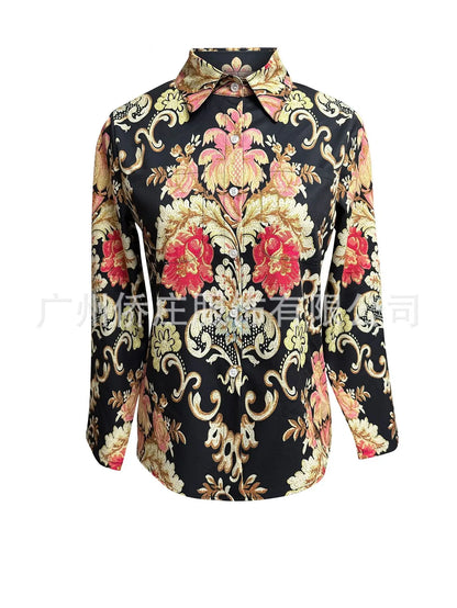 Boho Blossom Button-Up Shirt