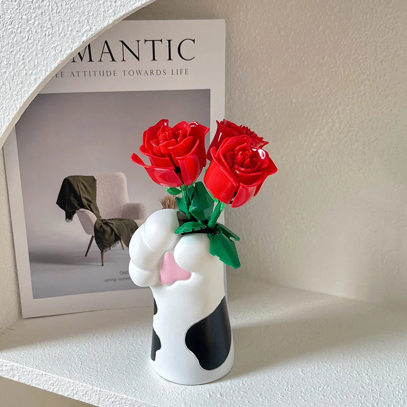 Hold My Flowers - Paw Accent Mini Vase