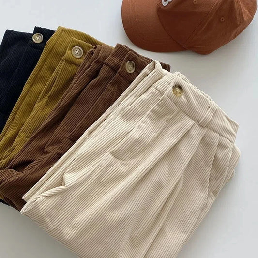 Casual Retro Corduroy Pants for Women