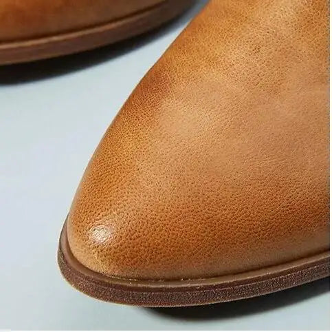 Embroidered Boho Ankle Boots with Zipper