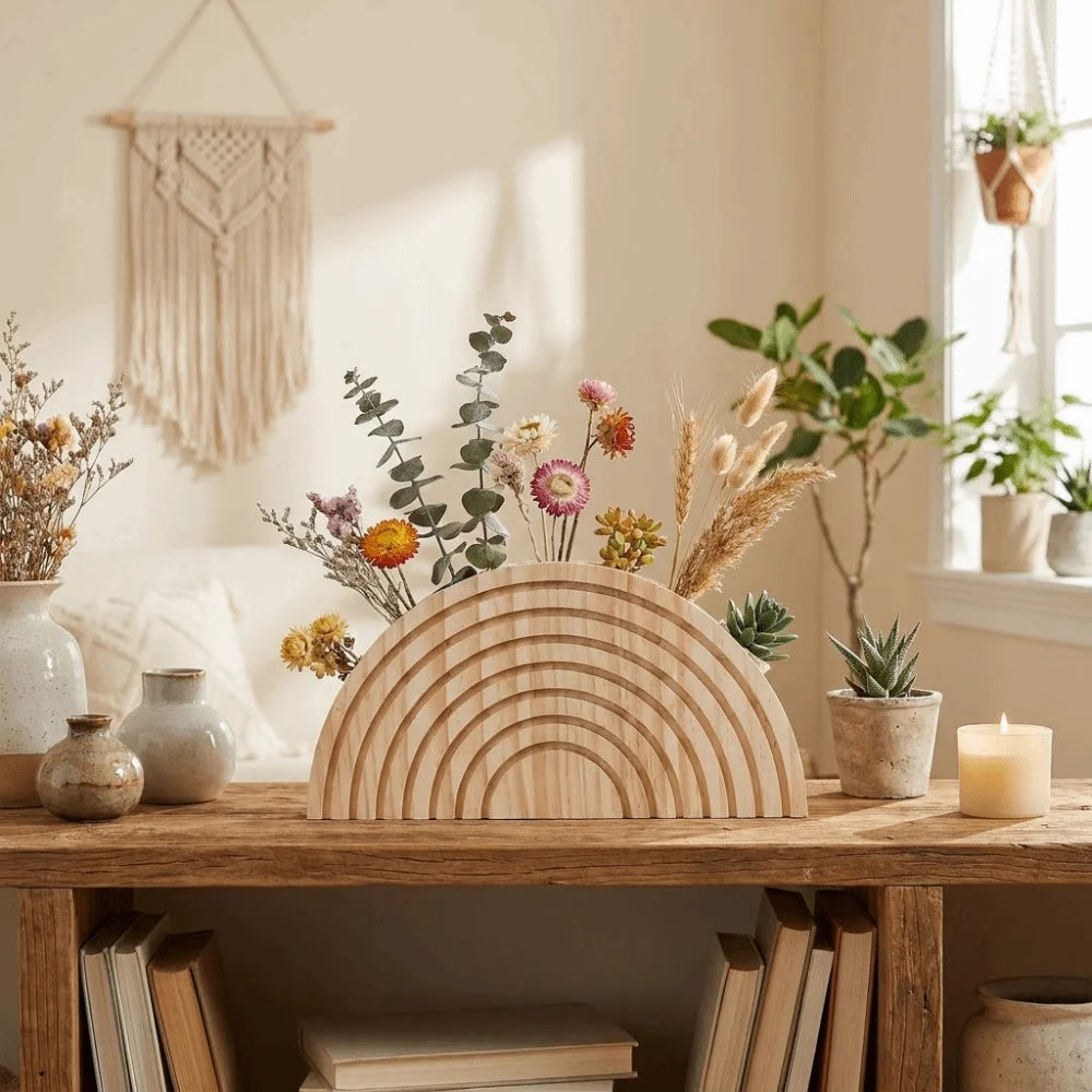 Desert Halo – Floral Display Wall Accent