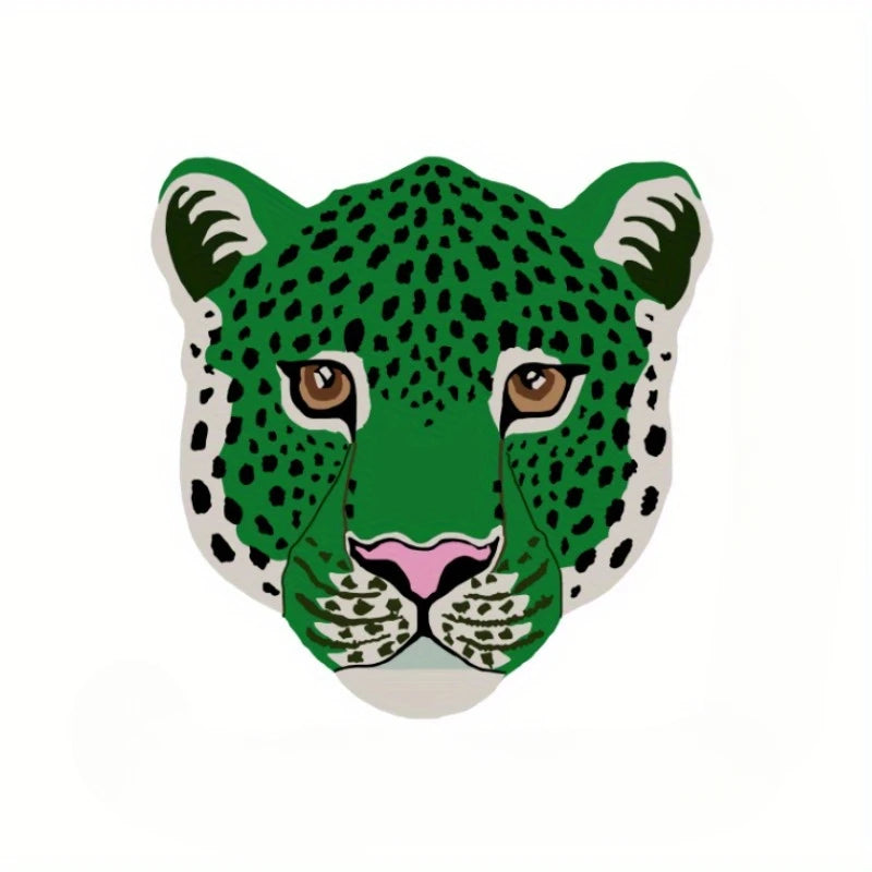 Cozy Predator Plush Leopard Rug