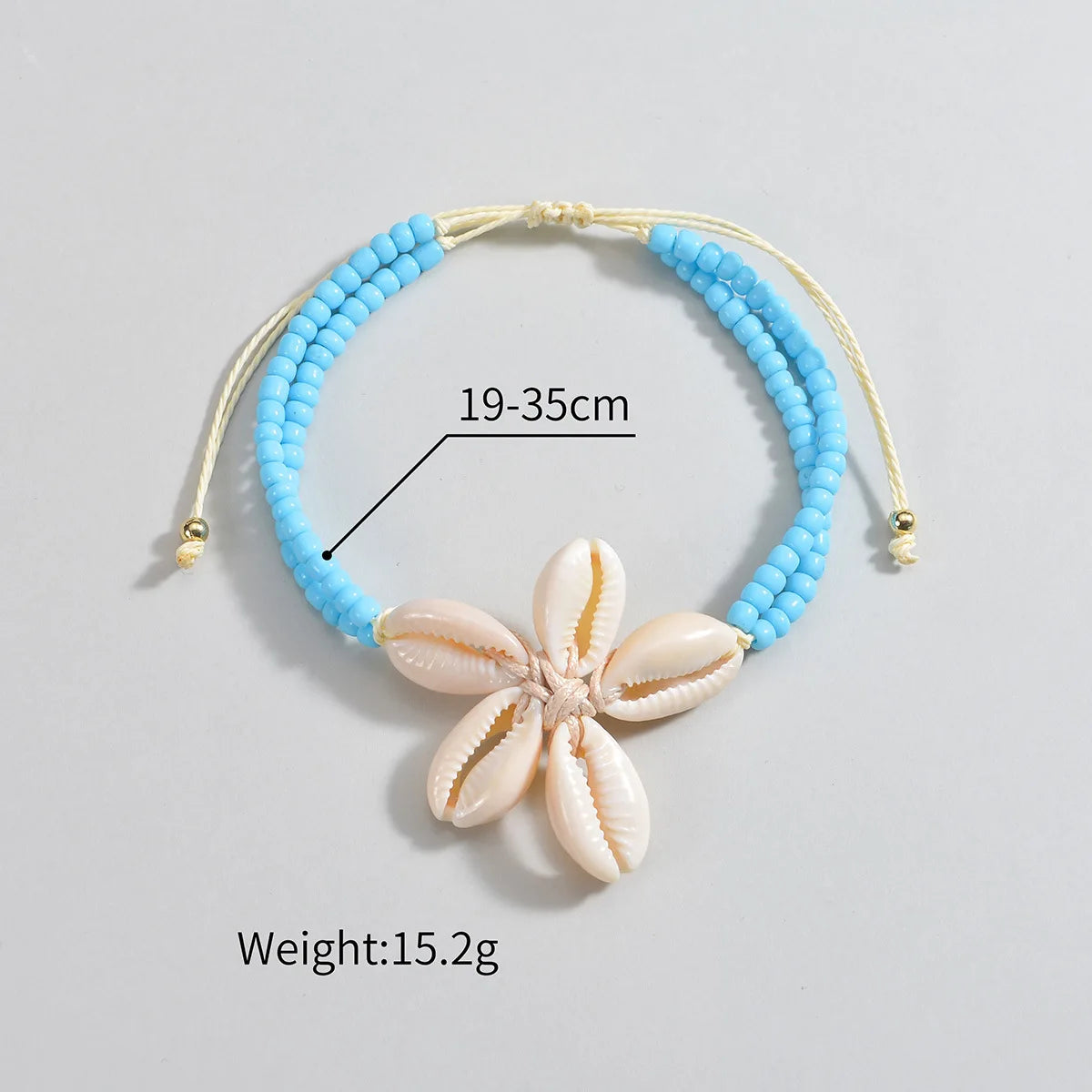 Ocean Bloom – Coastal Shell Anklet