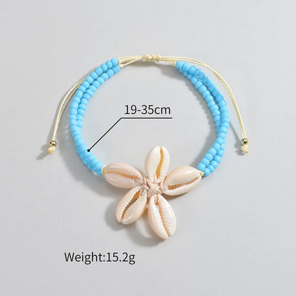 Ocean Bloom – Coastal Shell Anklet