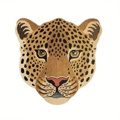Cozy Predator Plush Leopard Rug