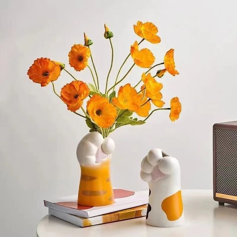 Hold My Flowers - Paw Accent Mini Vase