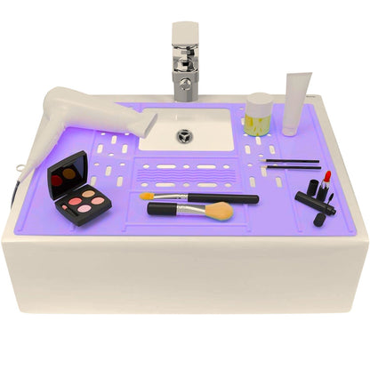 VanitySpace Pro: Heat-Resistant Sink-Top Makeup Organizer