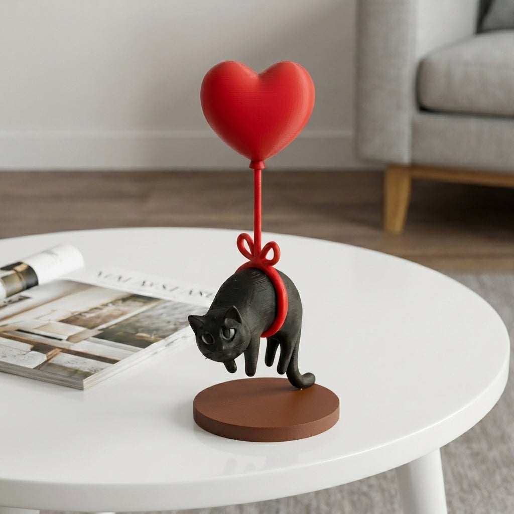 Love on a String – Floating Cat Ornament
