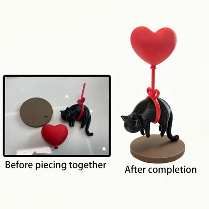 Love on a String – Floating Cat Ornament