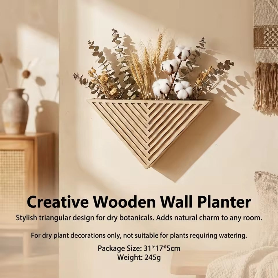 Marrakesh – Geometric Wooden Wall Planters